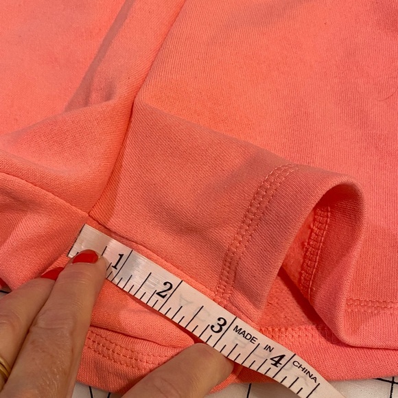 Reebok Vibrant Peach Athletic Shorts side pockets drawstring - Picture 7 of 12